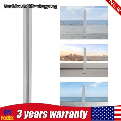 Glass railing post end - glass,