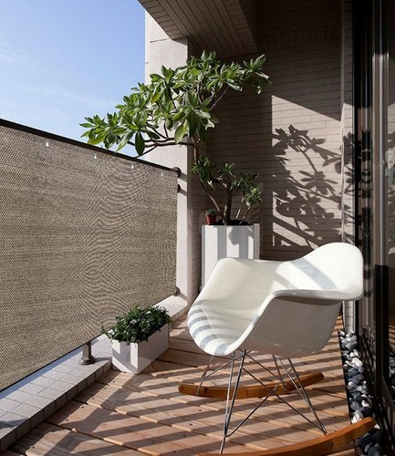 Tall balcony railing fence - 4',